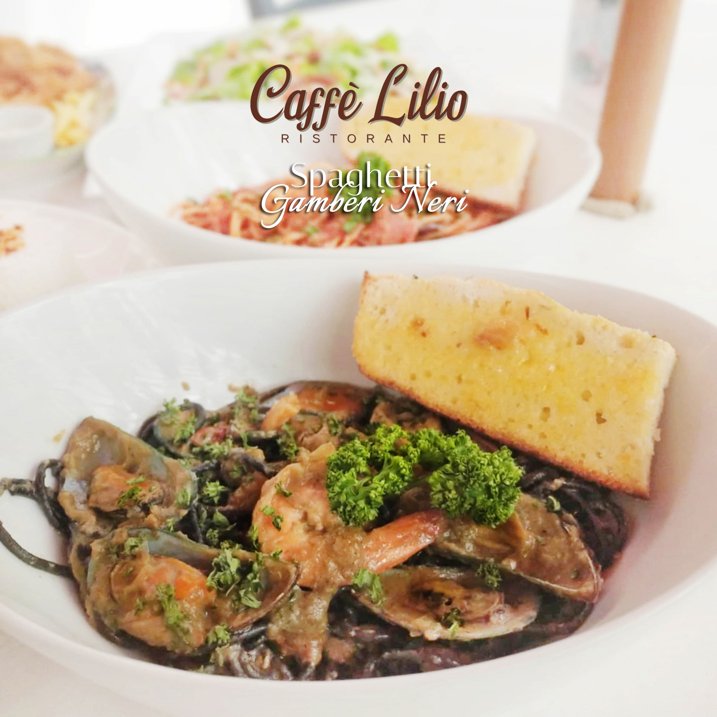 Spaghetti Al Gamberi Neri